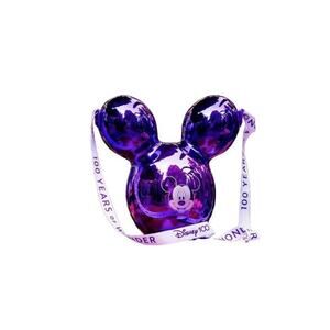 Disney Parks 100 Years of Wonder Metallic Purple Mickey Balloon Popcorn Bucket